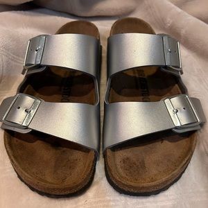 Birkenstocks Size 39 Silver